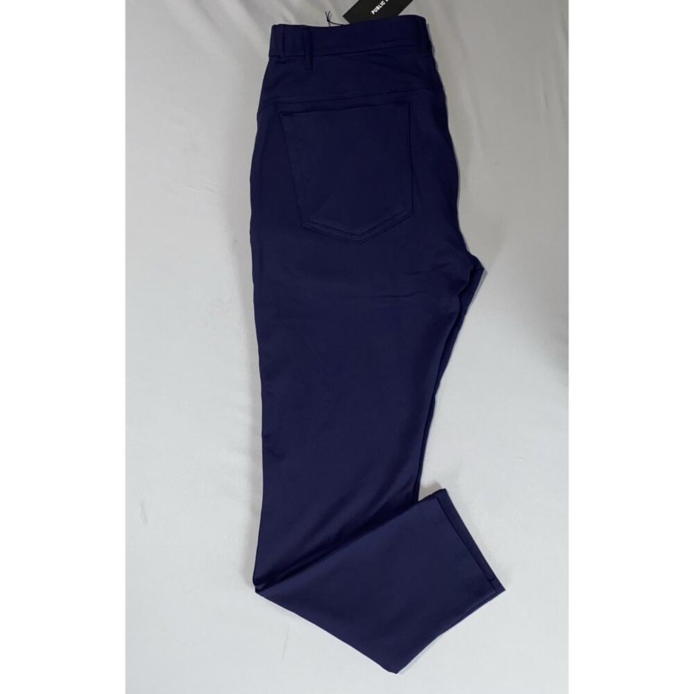 Public Rec Gamechanger Flex Waist Knit Chino Pants in Navy Blue. Tag 32X32, NWT!